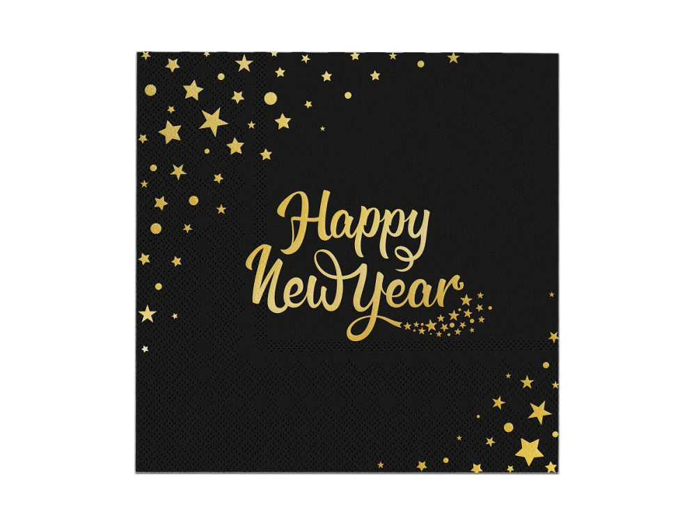 Paper napkins - Happy New Year 16.5 cm 10 pcs