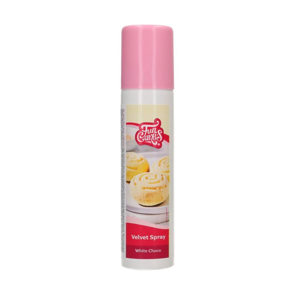 Velvet spray - FunCakes - White Choco, 100 ml