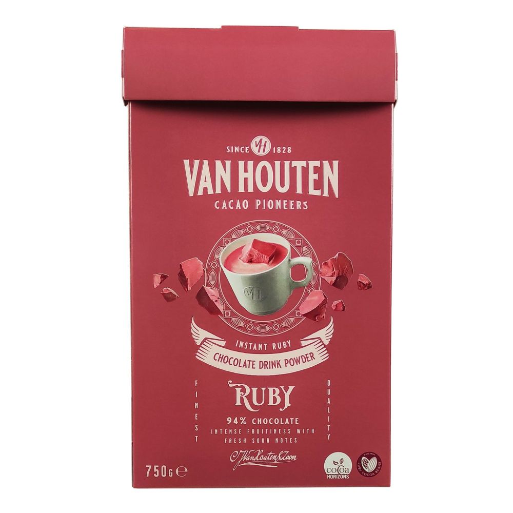 Chocolate powder for drinking - Van Houten - Ruby, 750 g