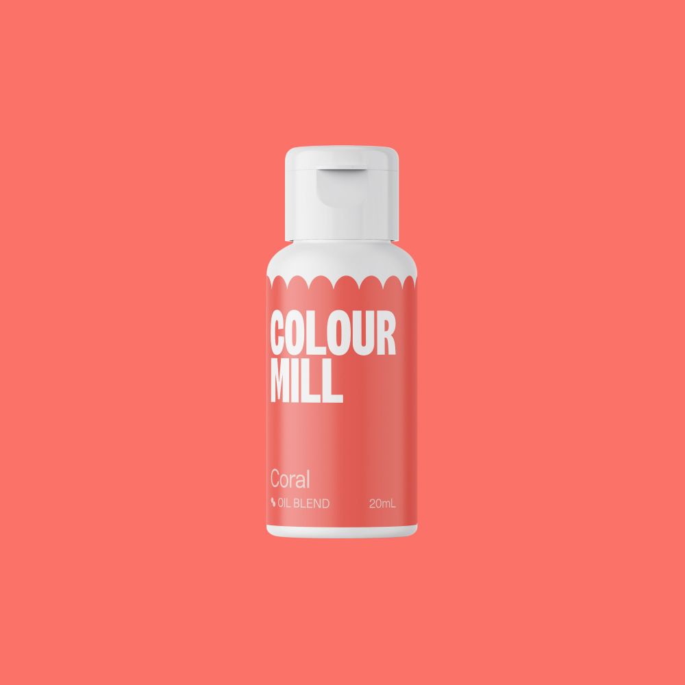 Oil dye for fatty masses - Color Mill - Coral, 20 ml