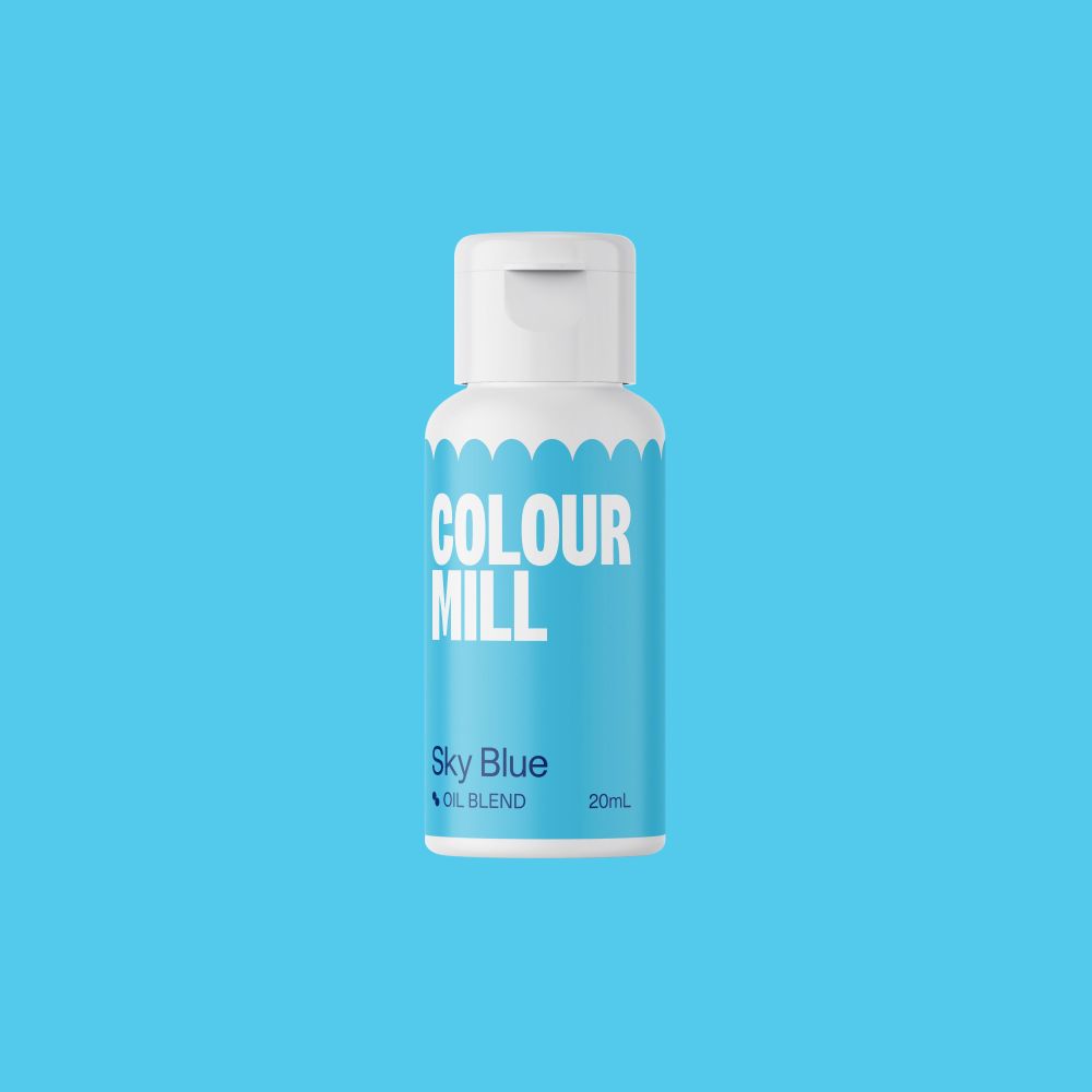 Oil dye for fatty masses - Color Mill - sky blue, 20 ml