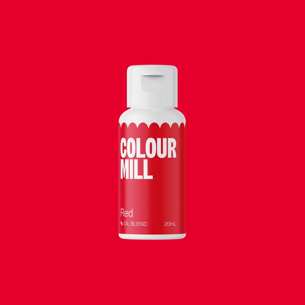 Barwnik olejowy do mas tłustych - Colour Mill - Red, 20 ml