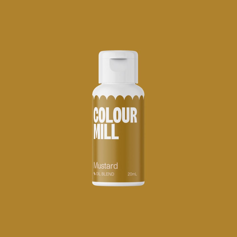 Barwnik olejowy do mas tłustych - Colour Mill - Mustard, 20 ml