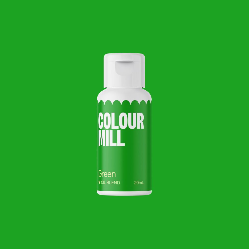 Barwnik olejowy do mas tłustych - Colour Mill - Green, 20 ml