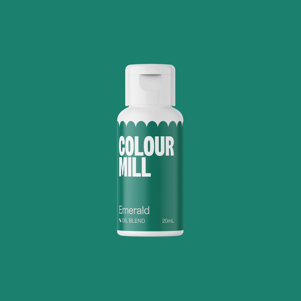 Oil dye for fatty masses - Color Mill - emerald, 20 ml