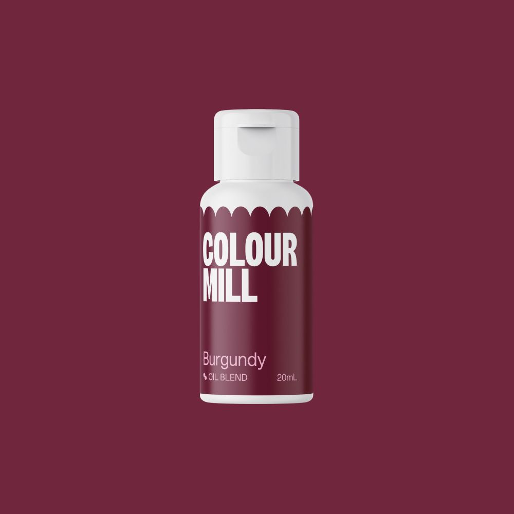 Oil dye for fatty masses - Color Mill - burgundy, 20 ml