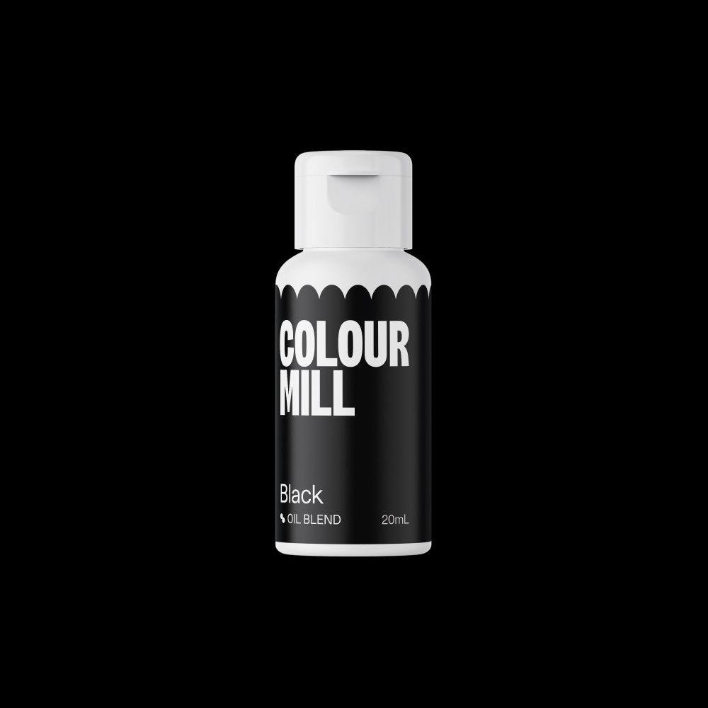 Barwnik olejowy do mas tłustych - Colour Mill - Black, 20 ml