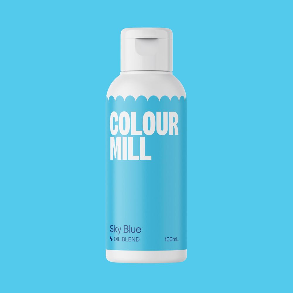 Barwnik olejowy do mas tłustych - Colour Mill - Sky Blue, 100 ml