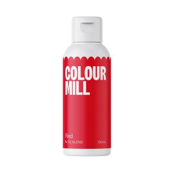 Barwnik olejowy do mas tłustych - Colour Mill - Red, 100 ml