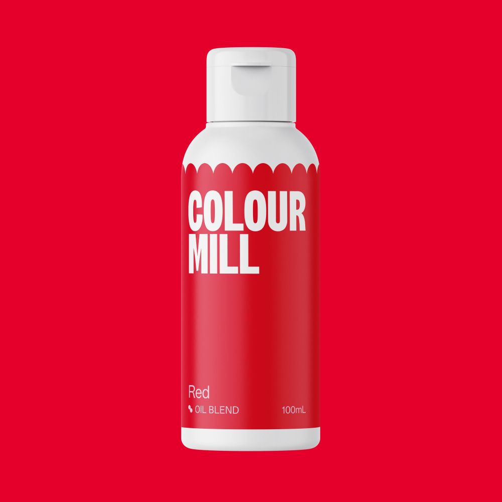 Barwnik olejowy do mas tłustych - Colour Mill - Red, 100 ml