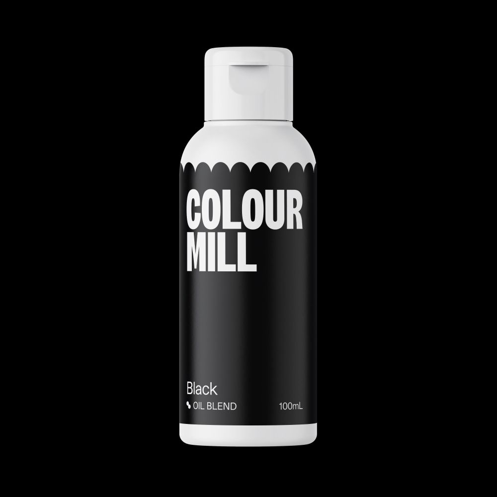 Barwnik olejowy do mas tłustych - Colour Mill - Black, 100 ml