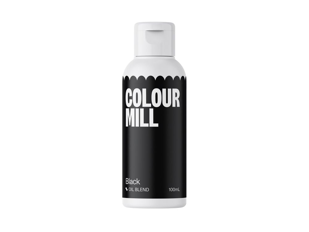 Barwnik olejowy do mas tłustych - Colour Mill - Black, 100 ml