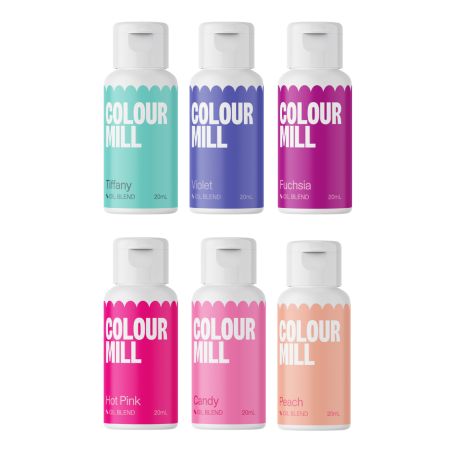 6 colorants alimentaires Colour Mill pastels