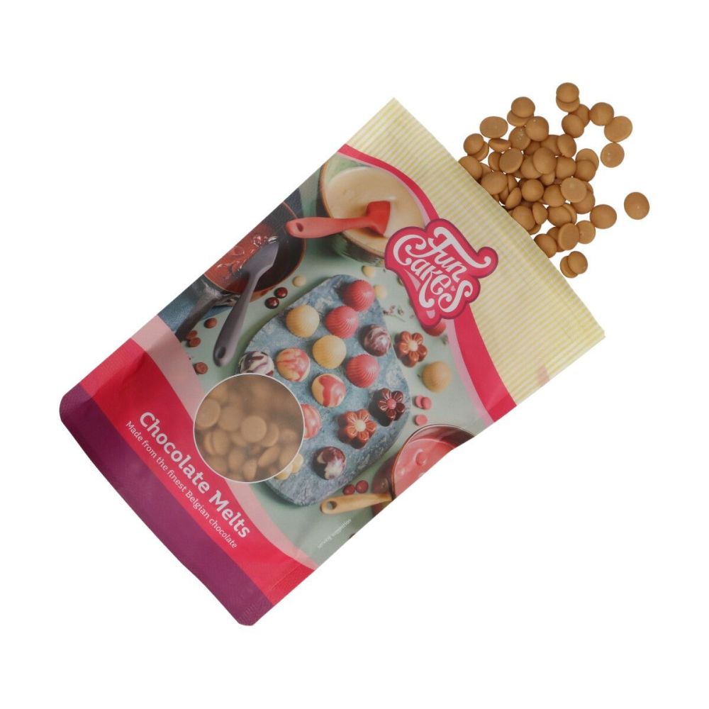Pastylki Chocolate Melts - FunCakes - złote, 200 g