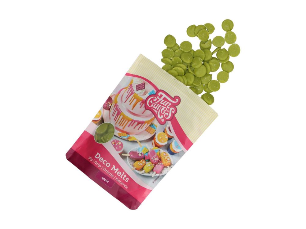 Pastylki Deco Melts - FunCakes - jabłkowe, zielone, 250 g