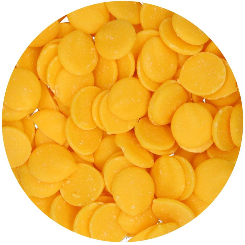 Pastylki Deco Melts - FunCakes - mango, żółte, 250 g