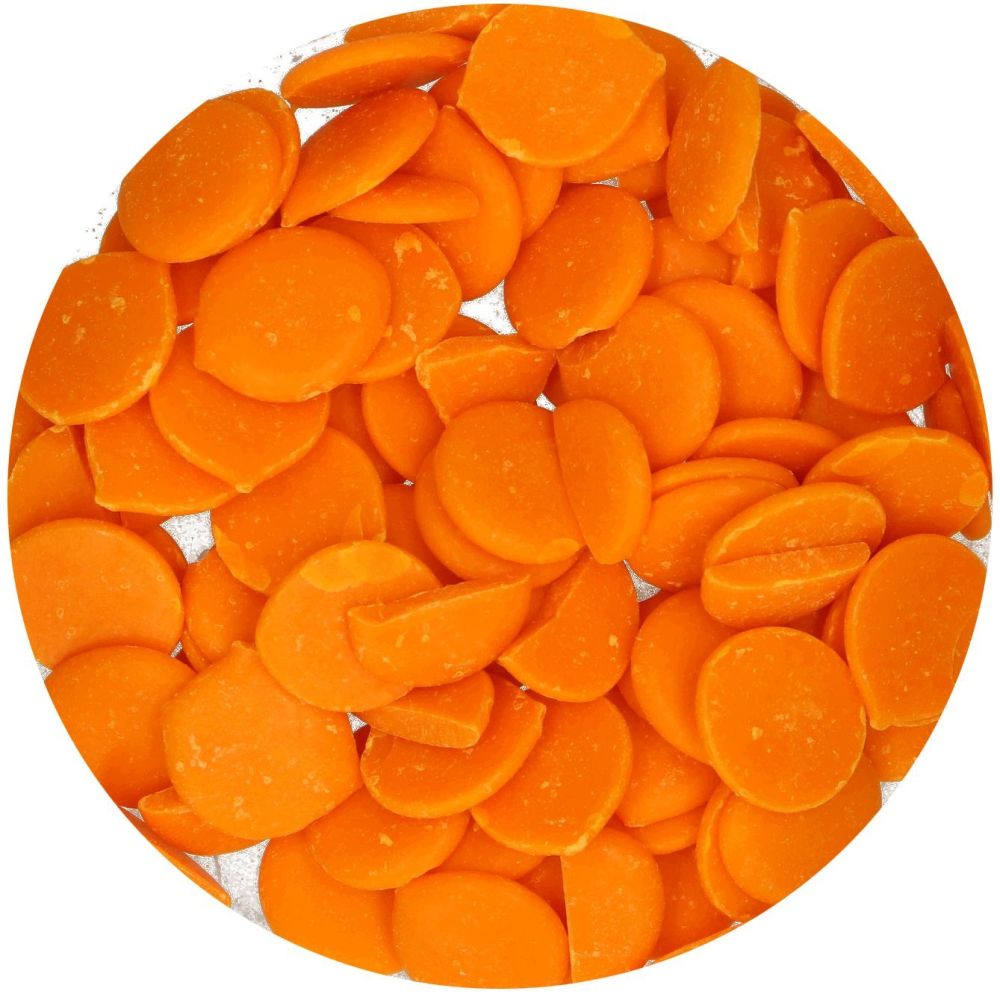 Pastylki Deco Melts - FunCakes - pomarańczowe, 250 g