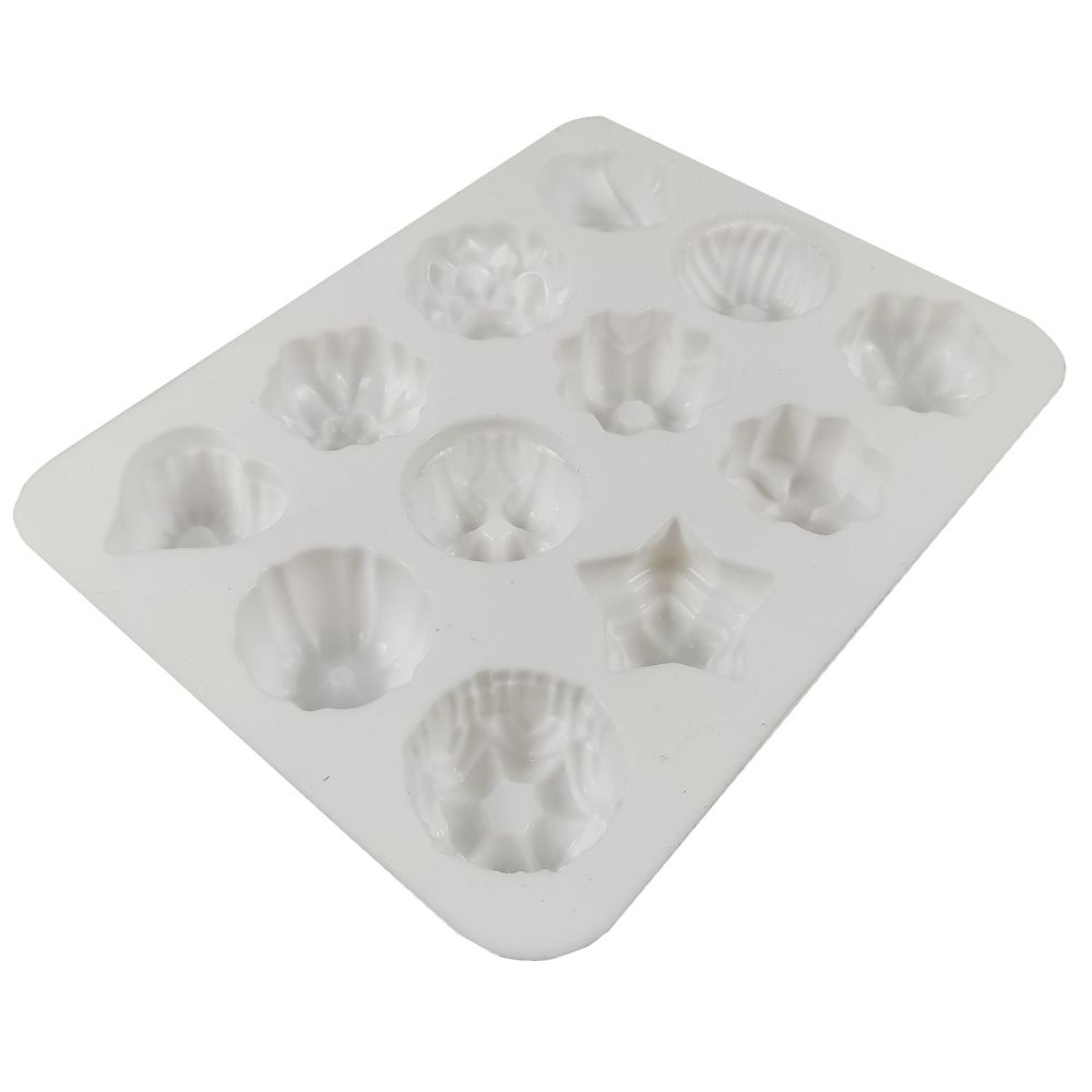 Silicone mold for pralines and chocolates - mix, 12 pcs.