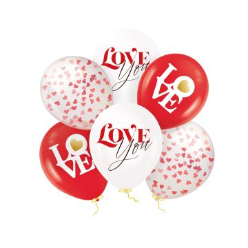 Eco Latex Balloons - Love,...