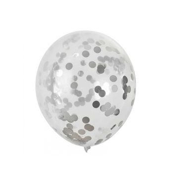 Latex balloons - silver...
