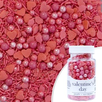 Sugar sprinkles - Valentine's Day, mix, 70 g