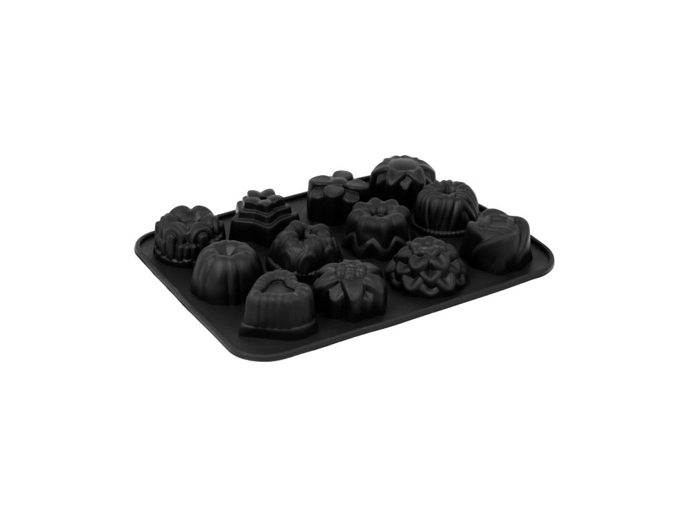 Silicone mold for chocolates and cookies - mix, 12 pcs.