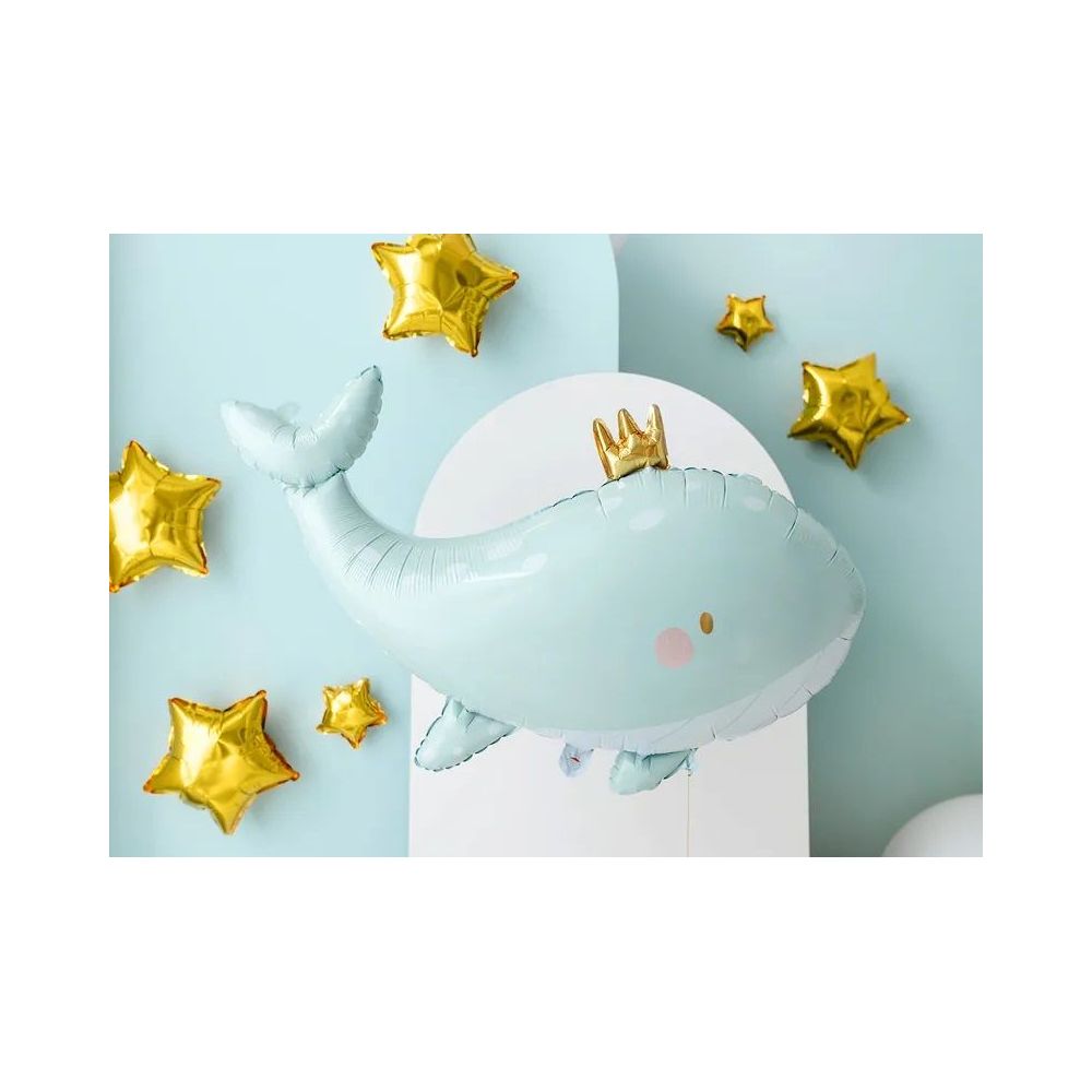 Foil balloon - PartyDeco - Whale, 78 x 50 cm