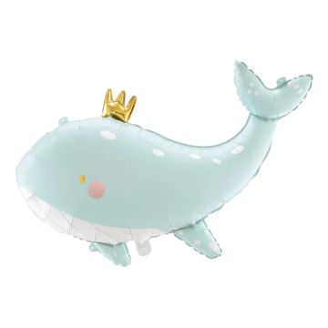 Foil balloon - PartyDeco - Whale, 78 x 50 cm