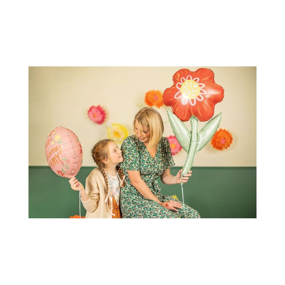 Foil balloon - PartyDeco - Flower, 43 x 75 cm