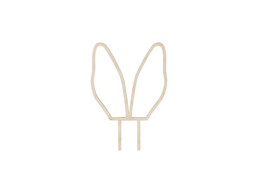 Topper na tort - PartyDeco - Uszy królika