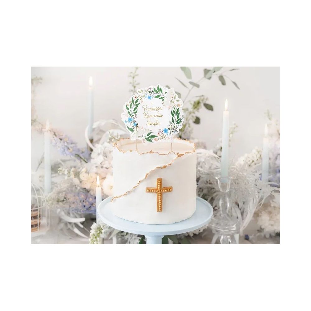Cake topper, First Holy Communion - PartyDeco - 16 x 20 cm