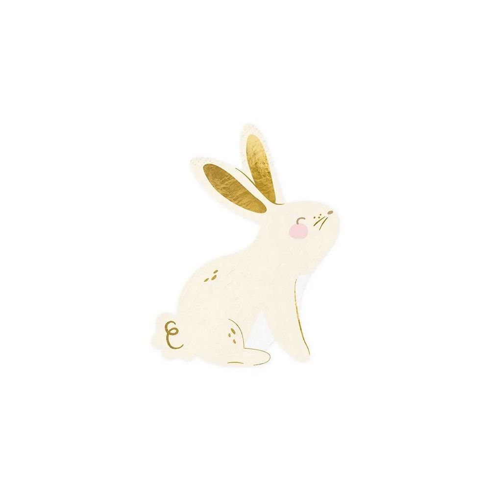 Paper napkins - PartyDeco - Rabbit, 16 x 12,5 cm, 20 pcs.