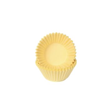 Mini muffin cases - House of Marie - pastel yellow, 100 pcs.