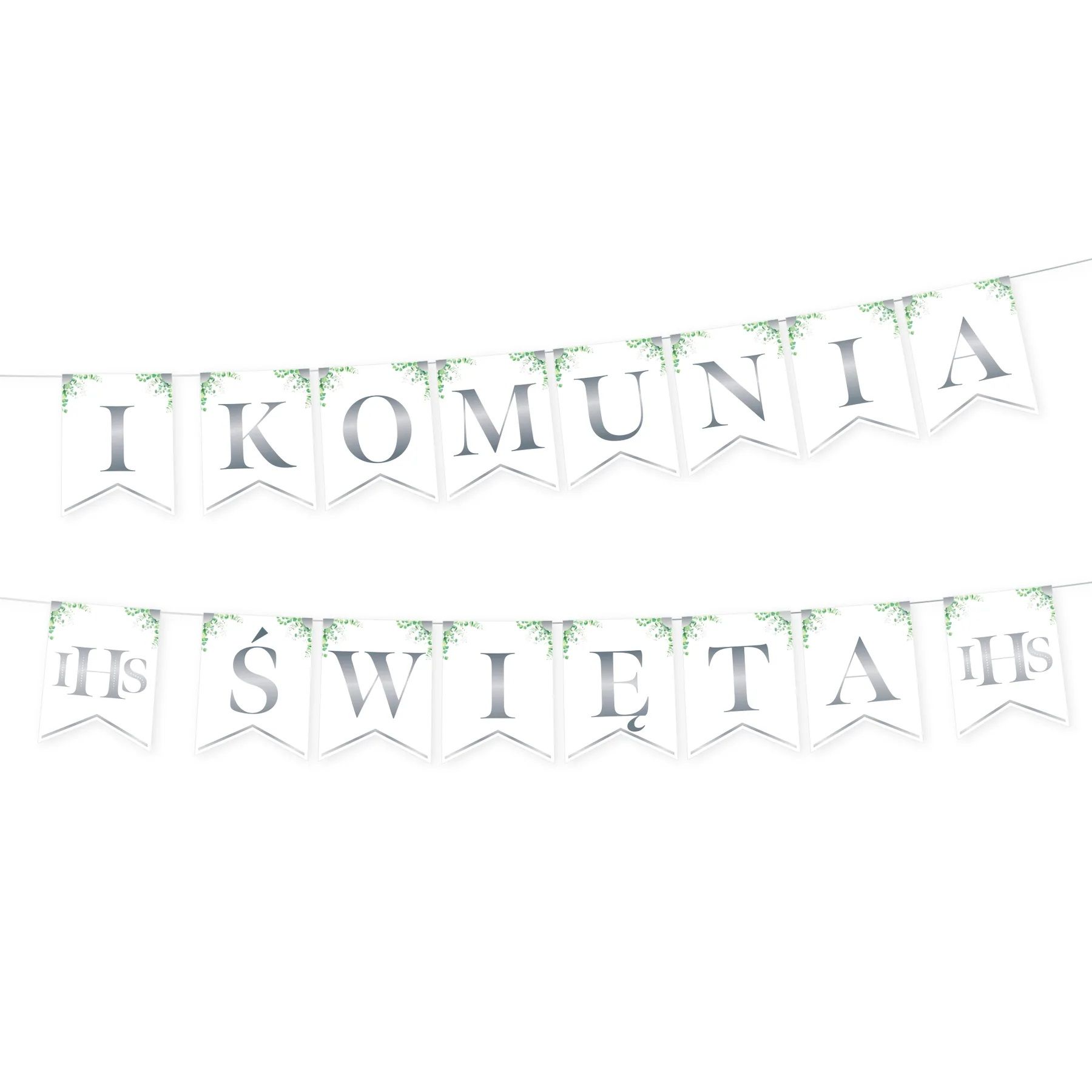 Baner I Komunia wi ta Srebrny 16 X 240 Cm Baner i komunia wi ta srebrny 16 x 240 cm