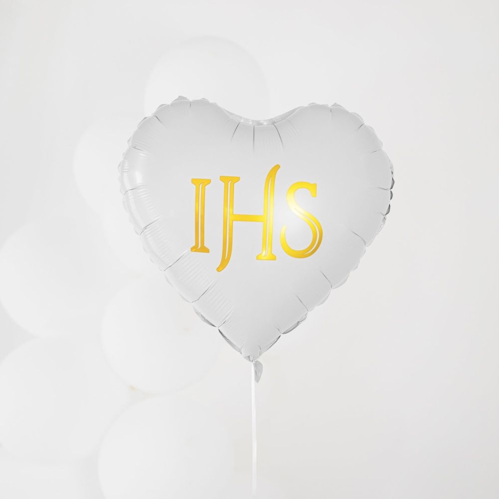Foil balloon, IHS - heart, 45 cm