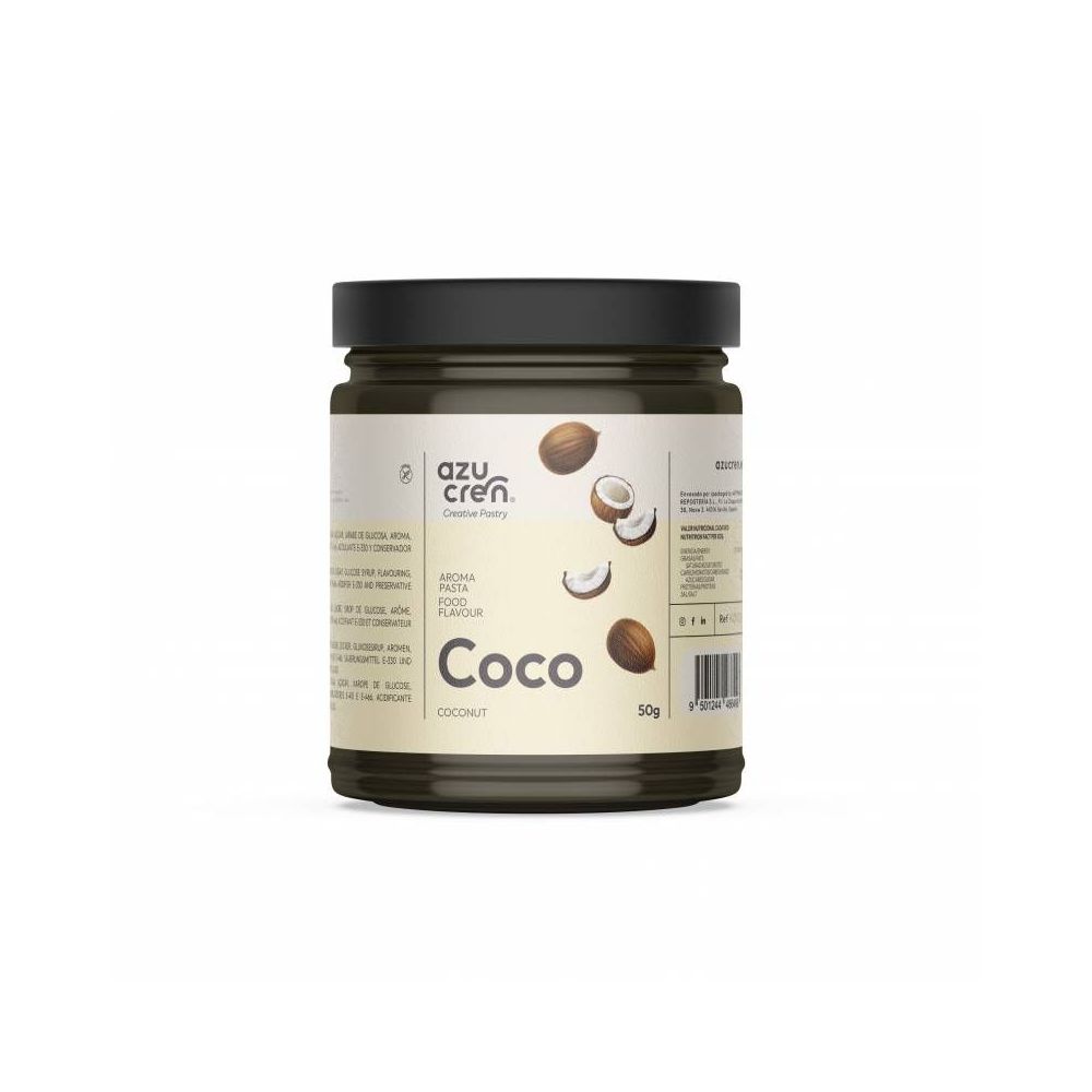 Aromat w kremie, pasta smakowa - Azucren - Kokos, 50 g