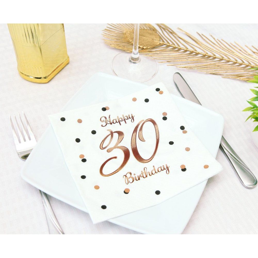 Serwetki urodzinowe - GoDan - Happy 30 Birthday, 20 szt.