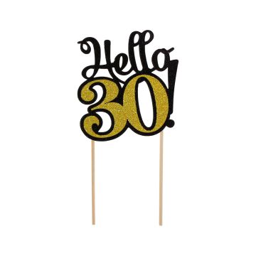 Rose Gold Number 30 Cake Topper | Party Supplies | Fancy Parties