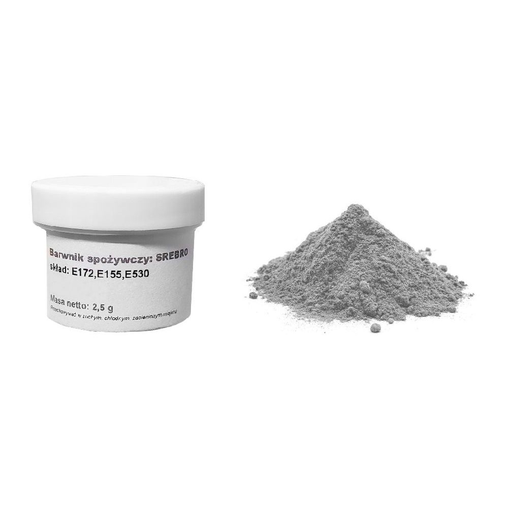 Food coloring powder - FunkyColor - silver, 2,5 g