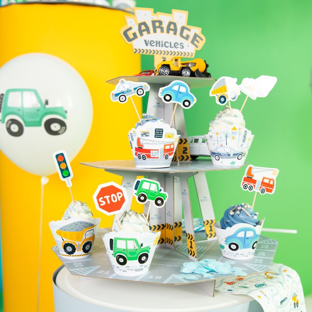 Muffin toppers - Cars, mix, 8 pcs.