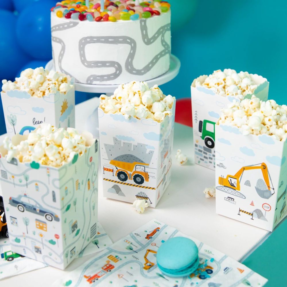 Popcorn boxes - Cars, 6 pcs.