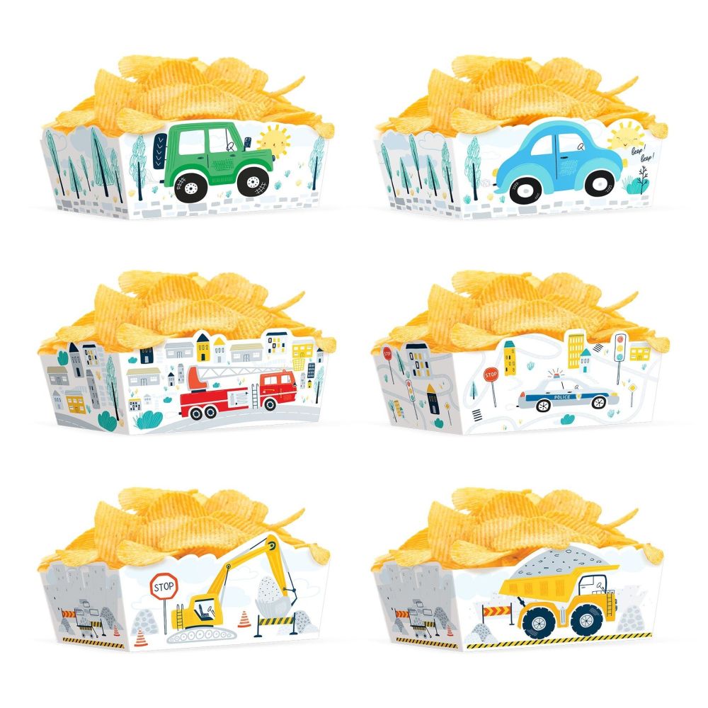 Boxes for chips - Cars, 3 pcs.