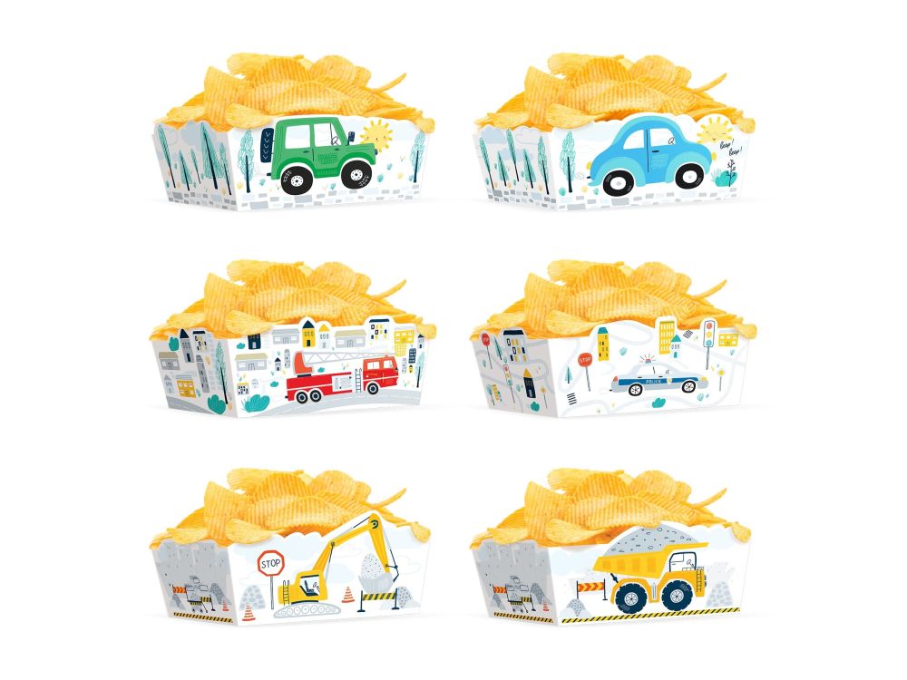 Boxes for chips - Cars, 3 pcs.