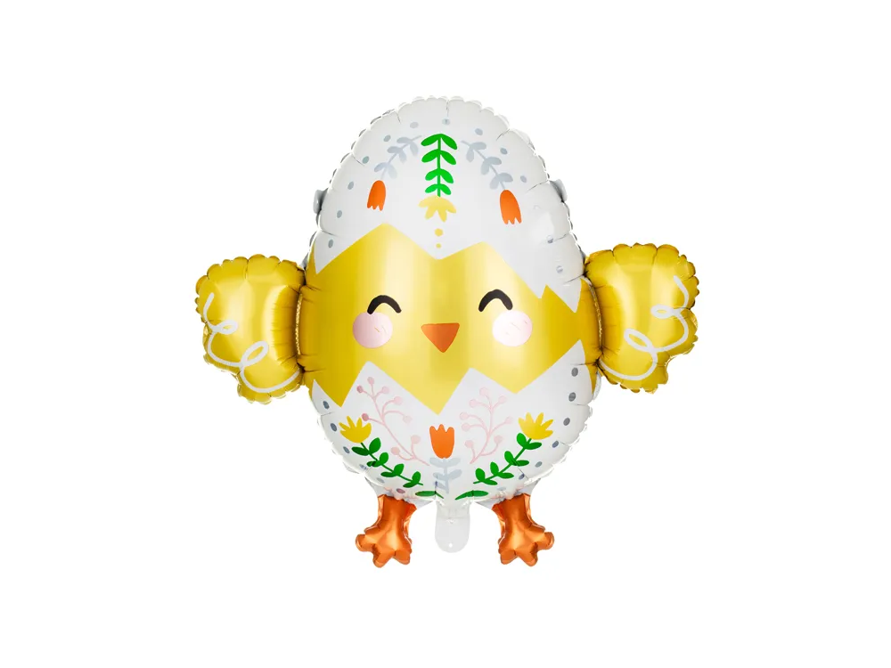 Foil balloon for Easter - PartyDeco - Chick, 57 x 53 cm