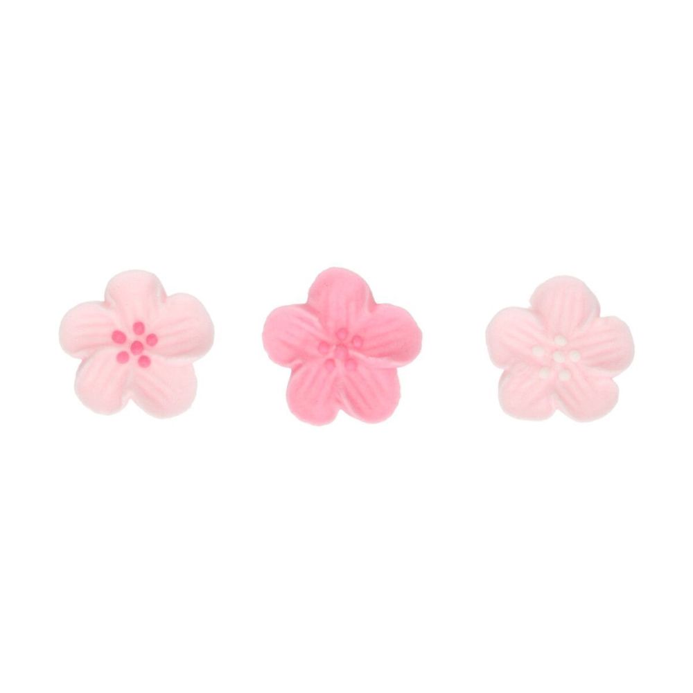 Dekoracje cukrowe - FunCakes - Kwiatki, różowy mix, 24 szt.