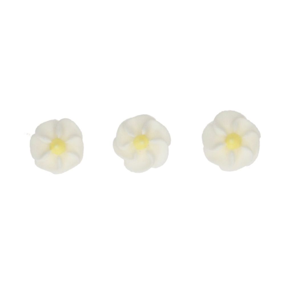 Dekoracje cukrowe - FunCakes - Kwiatki, małe, białe, 56 szt.