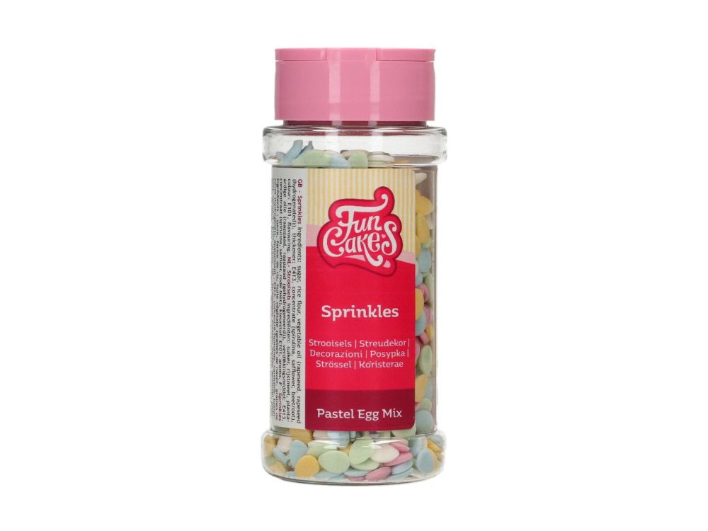 Sugar sprinkles for Easter - FunCakes - Pastel Egg Mix, 60 g
