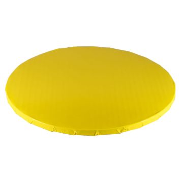 Cake base, round - thick, yellow, 25 cm