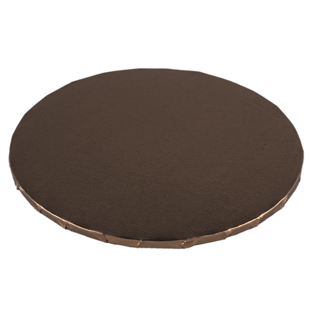 Cake base, round - thick, brown, 30 cm