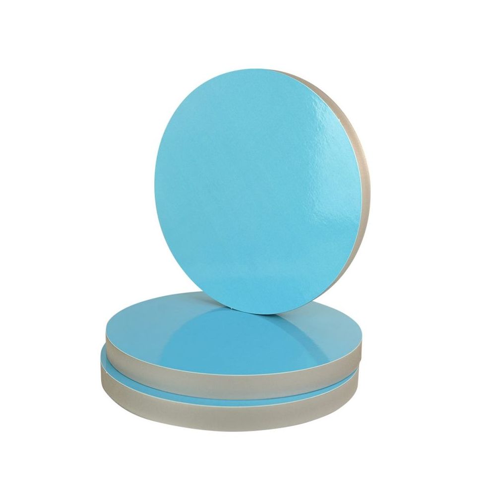 Round cake base - thick, polystyrene, blue, 28 cm
